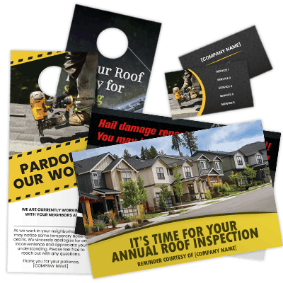 PeakPrint marketing materials for roofing contractors