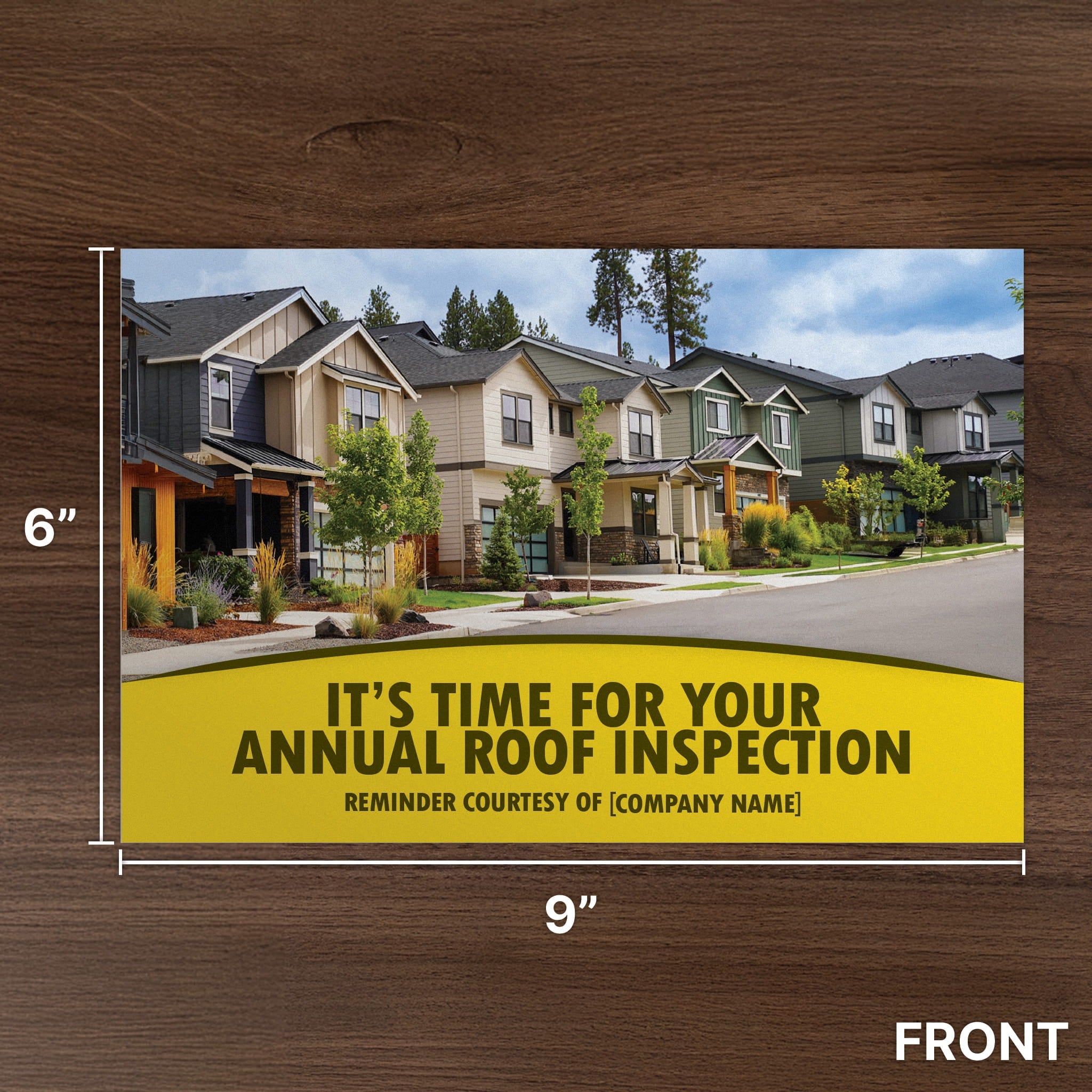 Annual Roof Inspection Reminder Postcard Front