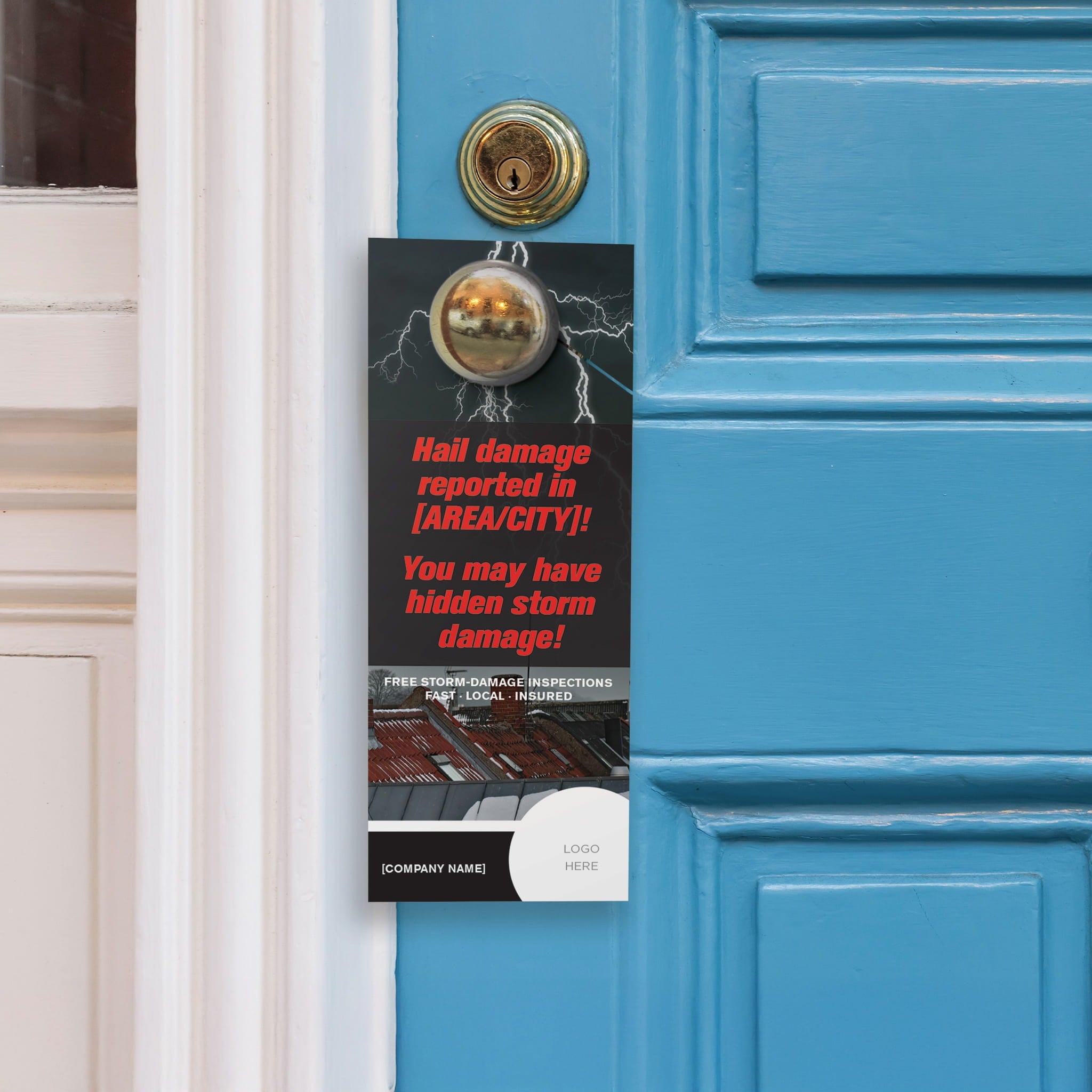 Hail Damage Door Hanger - PeakPrint