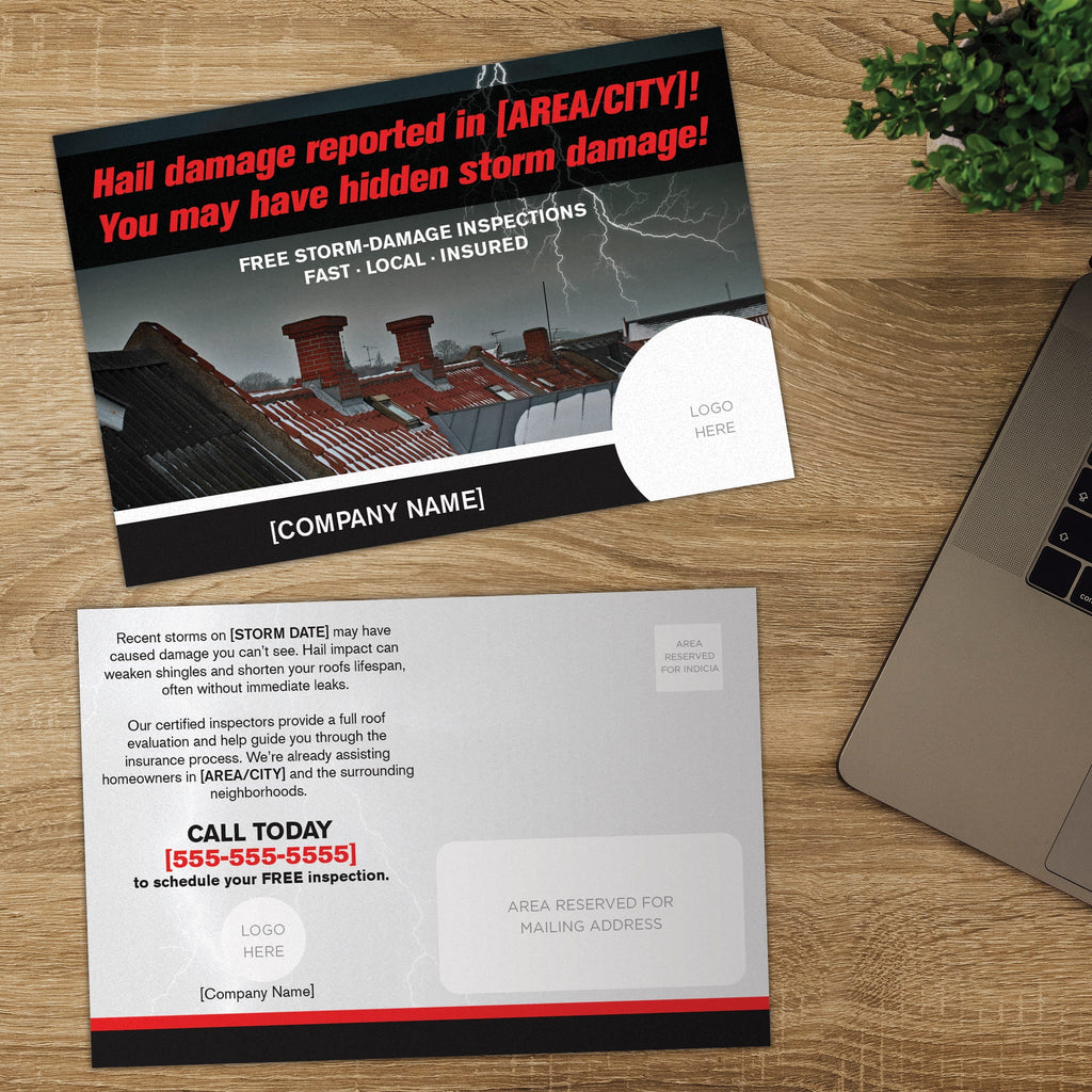 Hail Damage Postcard - PeakPrint