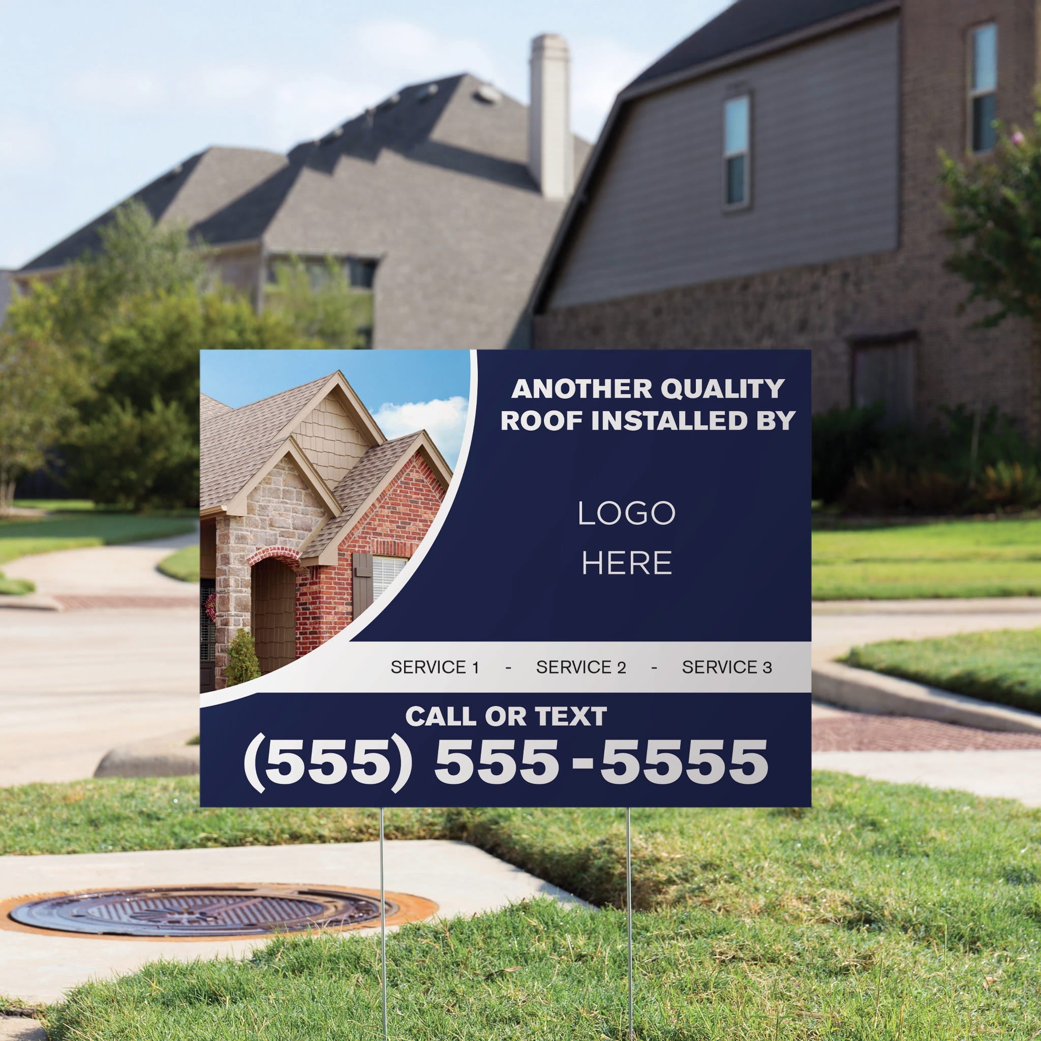 Job Completion Yard Sign - PeakPrint