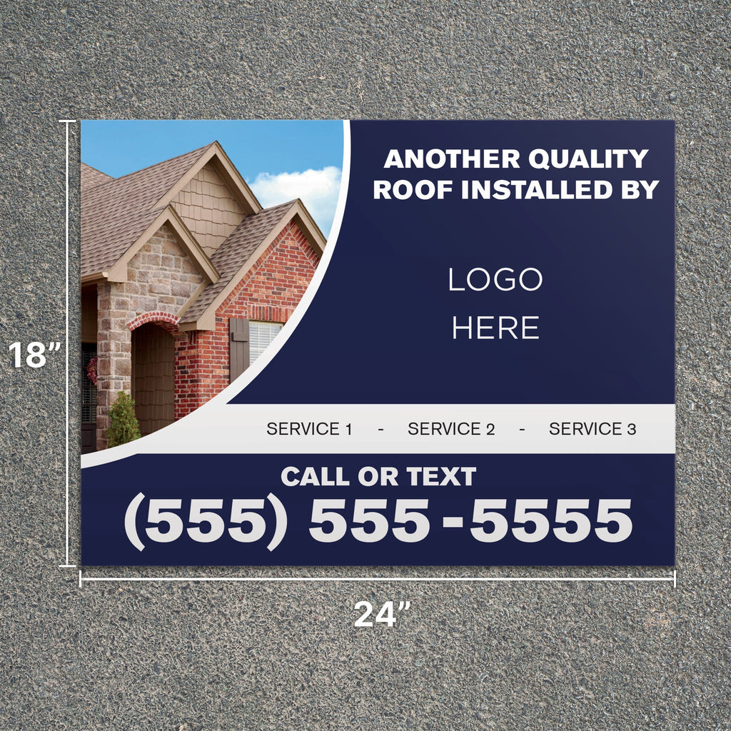 Job Completion Yard Sign - PeakPrint