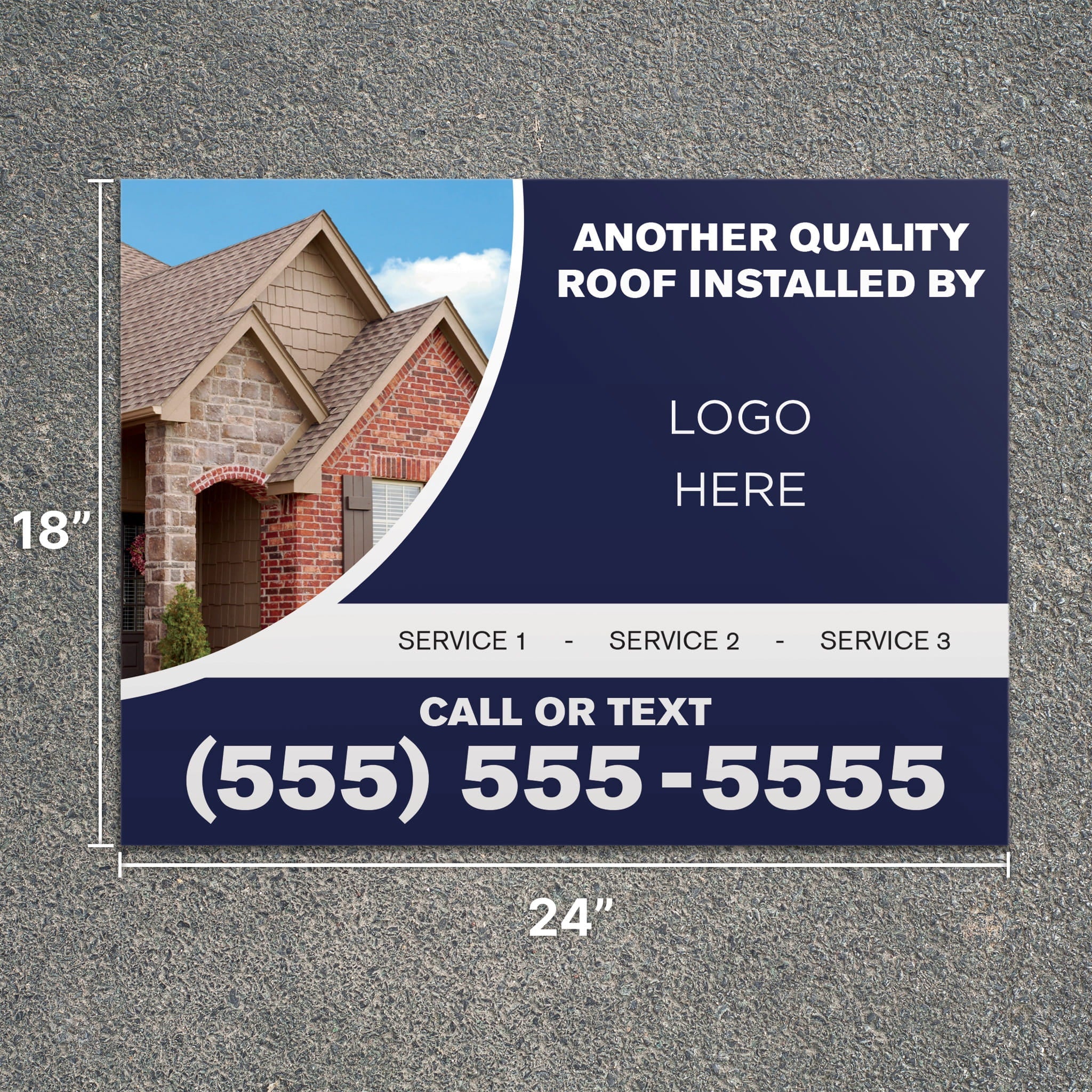 Job Completion Yard Sign - PeakPrint