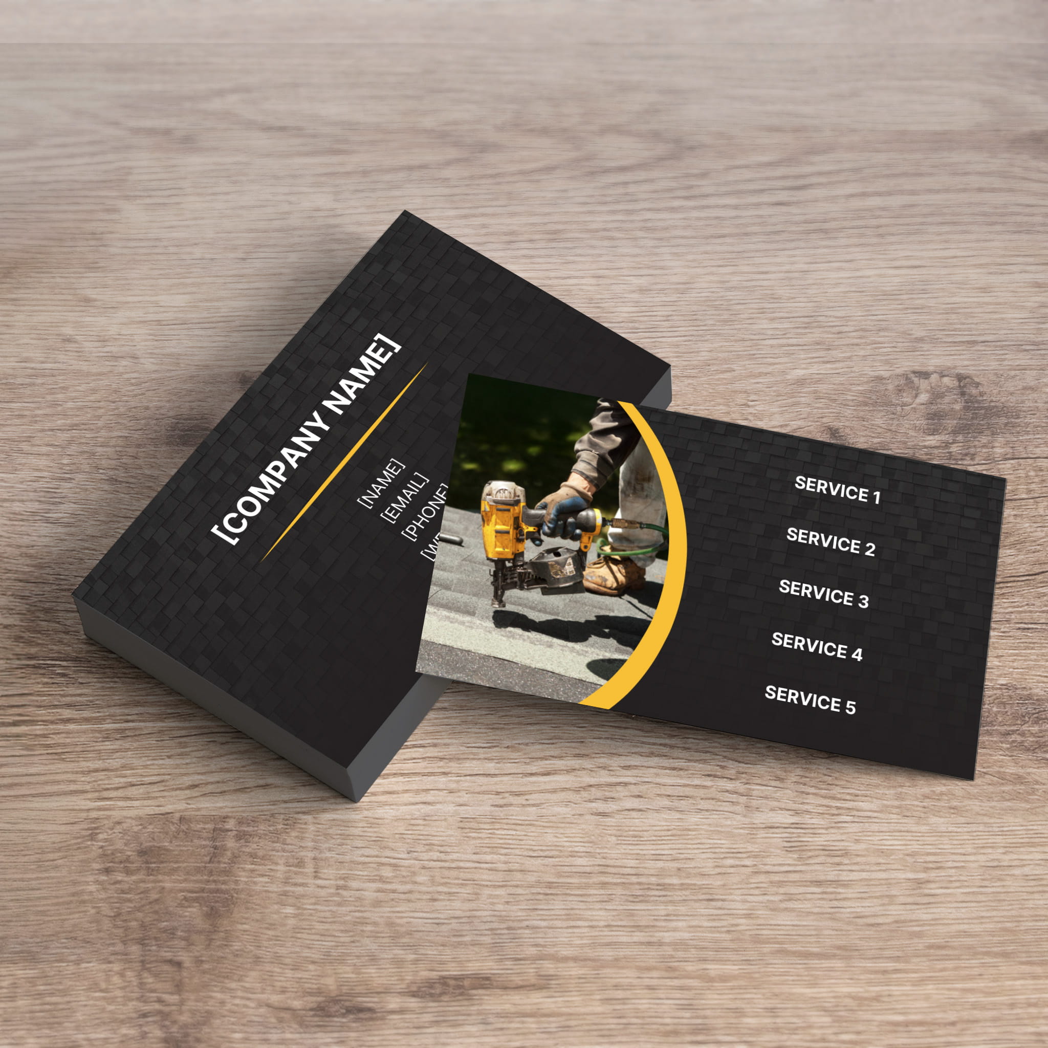 Nail Gun Business Card - PeakPrint