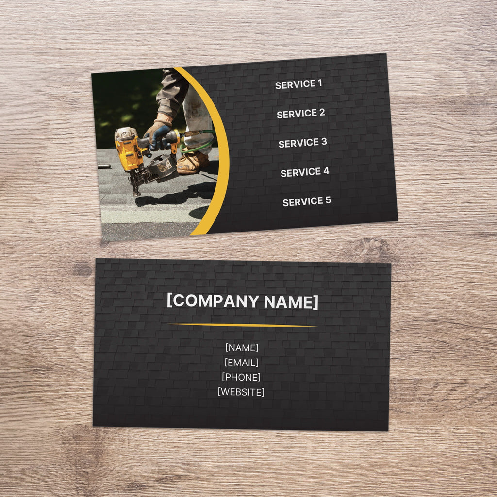 Nail Gun Business Card - PeakPrint