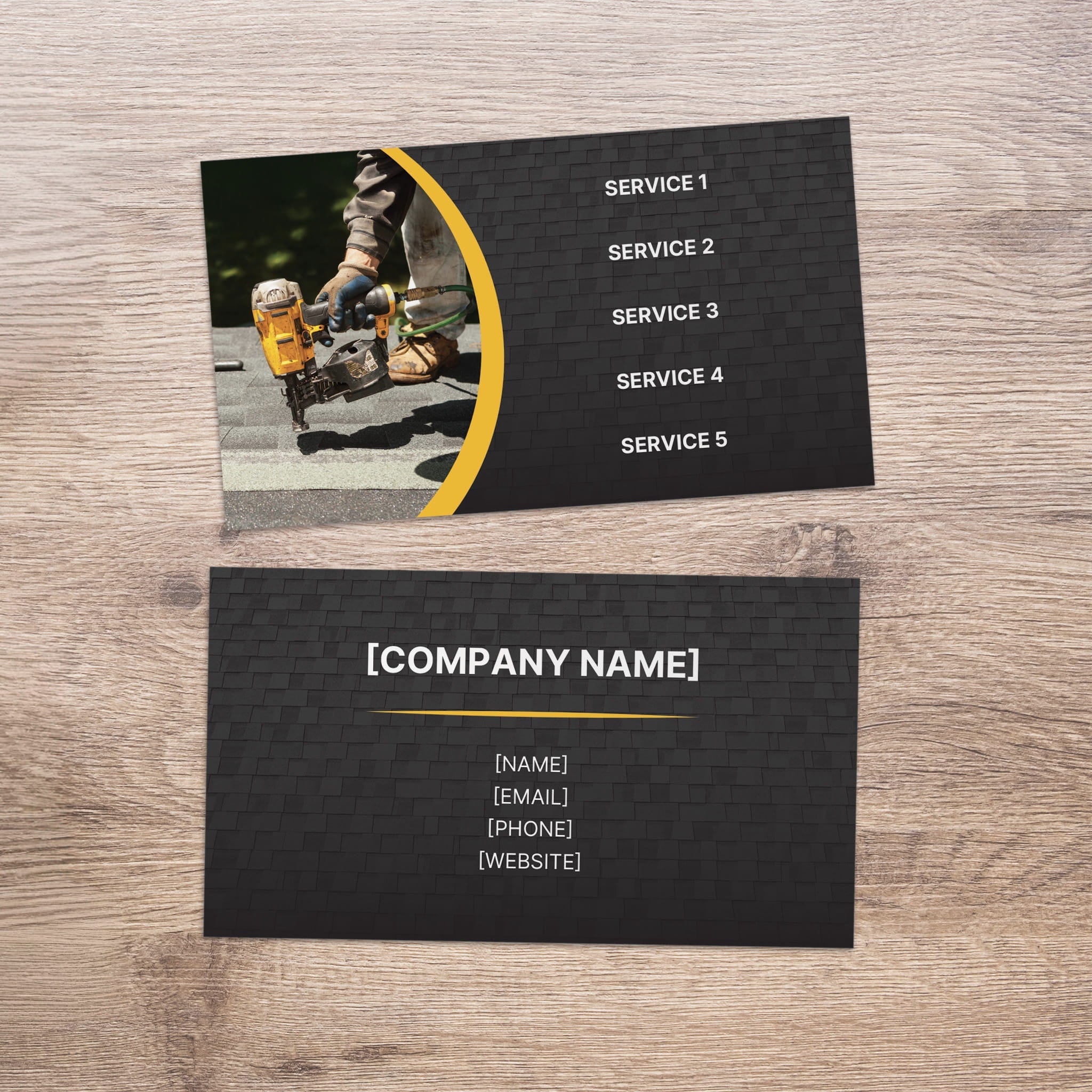 Nail Gun Business Card - PeakPrint