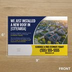 Neighborhood Roof Completion Postcard Front