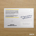 Neighborhood Roof Completion Postcard Back