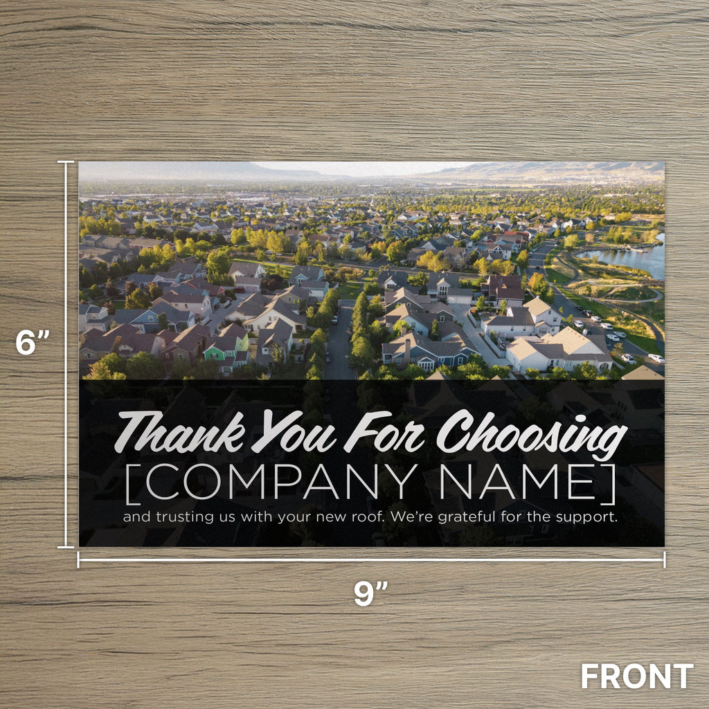 Post-Service Thank You  Postcard Front