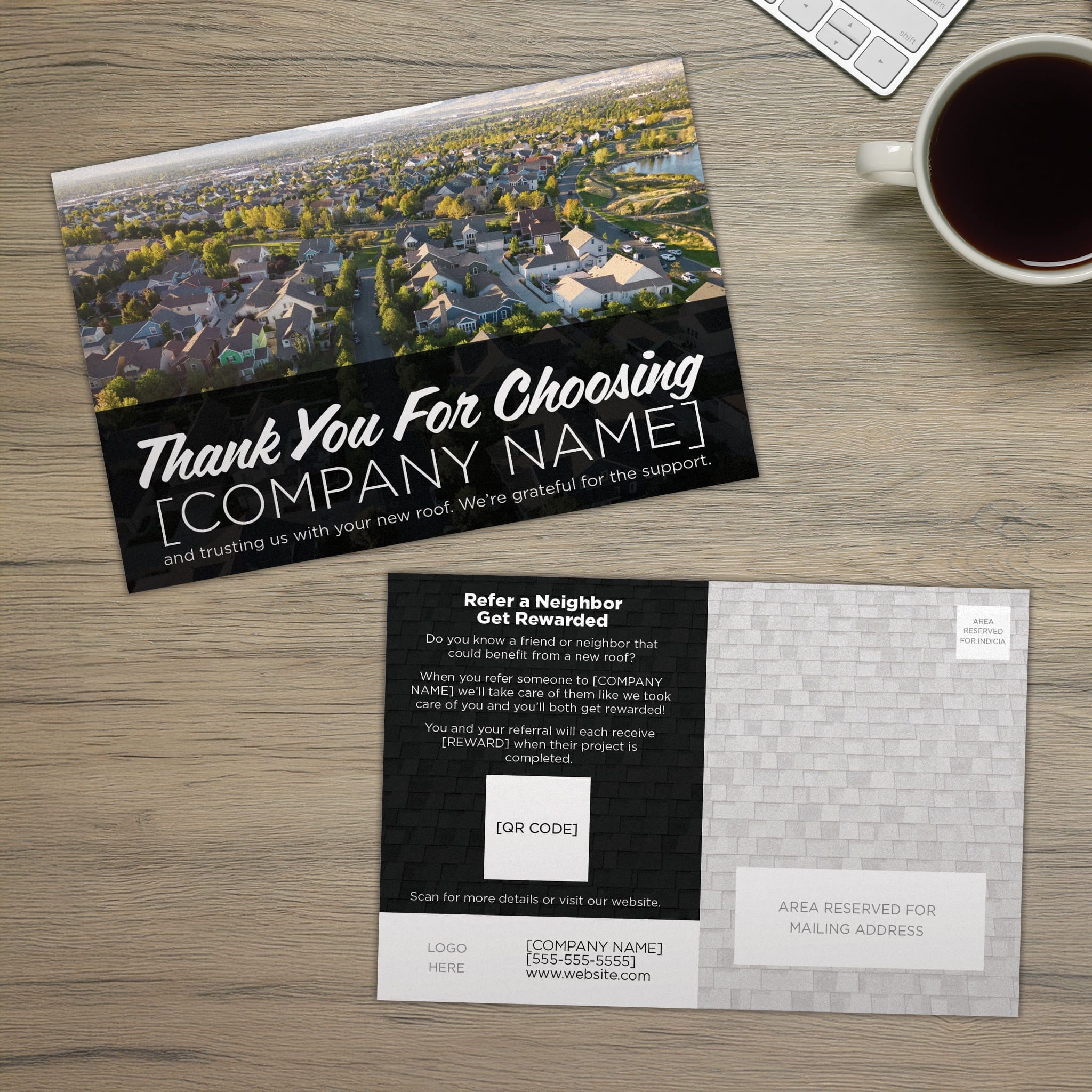 Post-Service Thank You  Postcard - PeakPrint