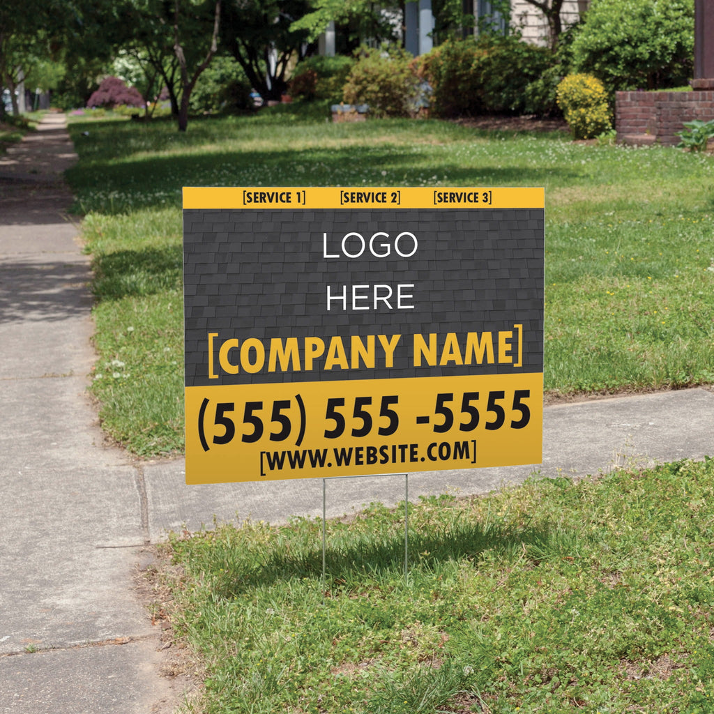 Roofing Shingle Yard Sign - PeakPrint