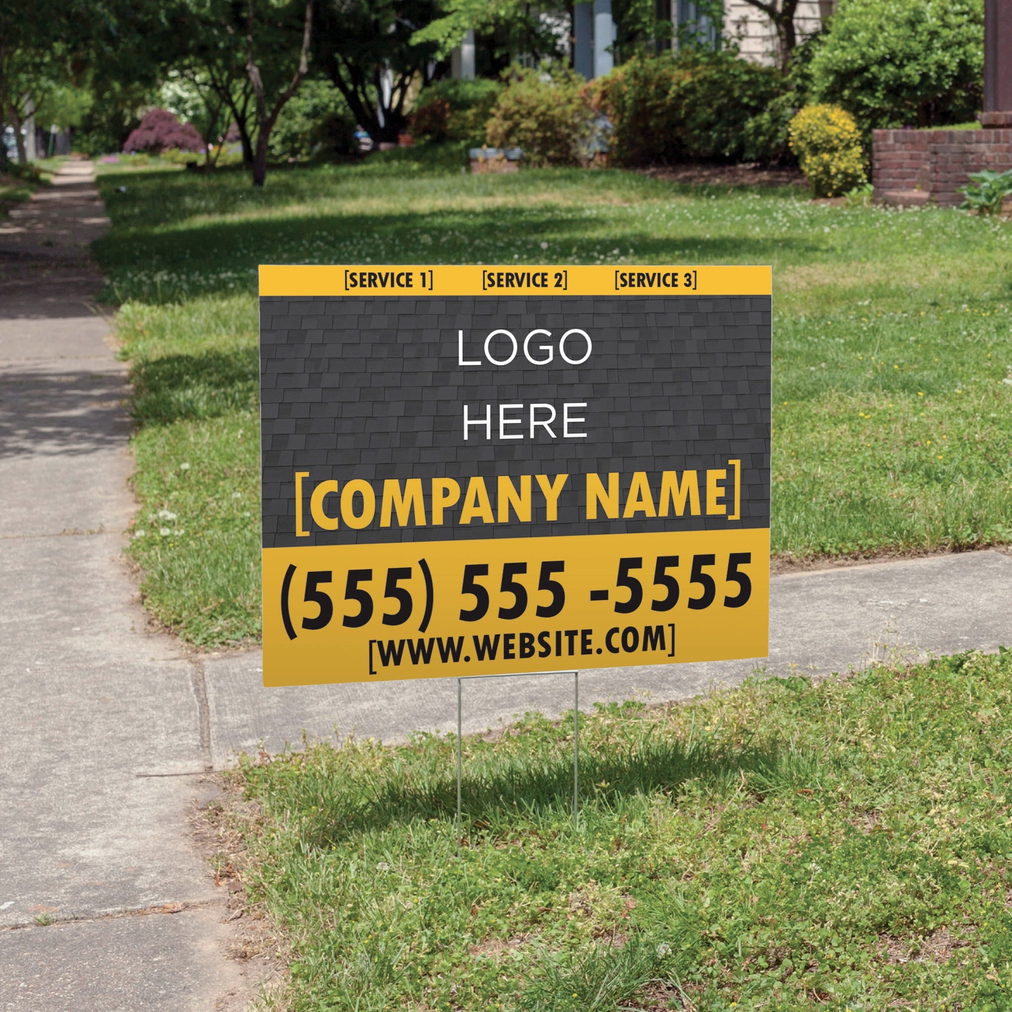 Roofing Shingle Yard Sign - PeakPrint