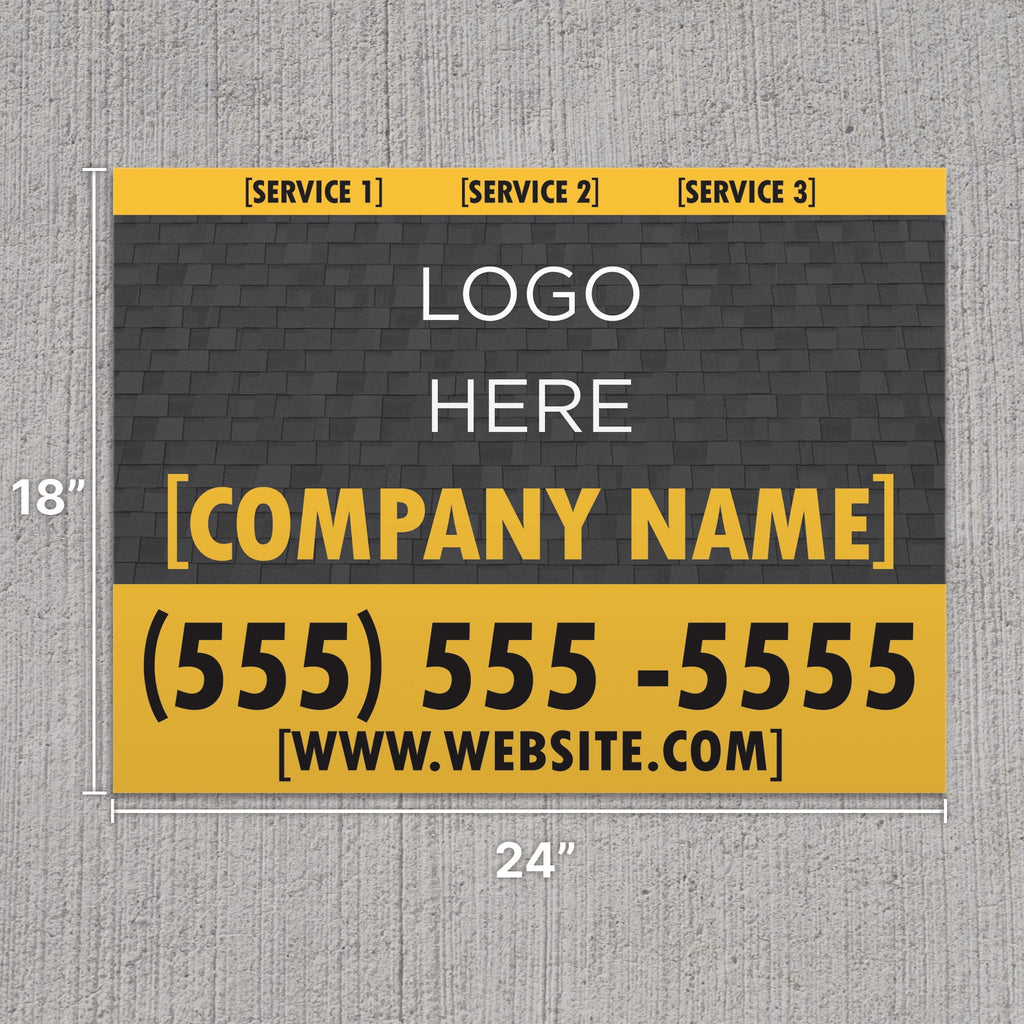 Roofing Shingle Yard Sign - PeakPrint