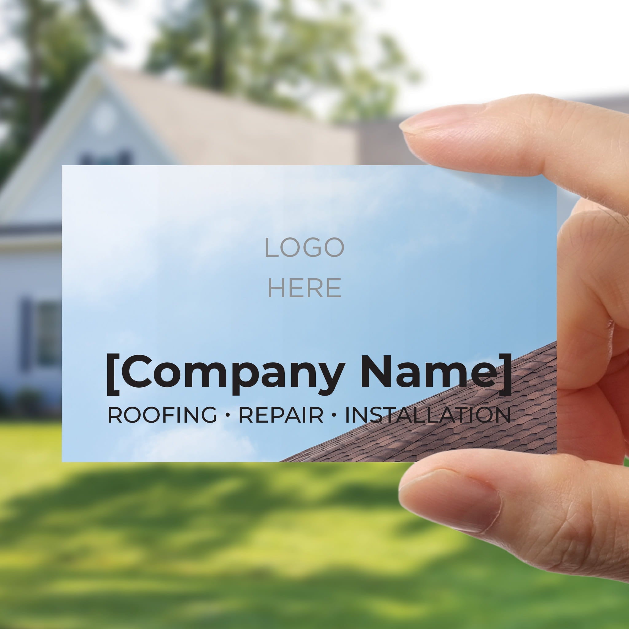 Roofing Shingles Business Card - PeakPrint
