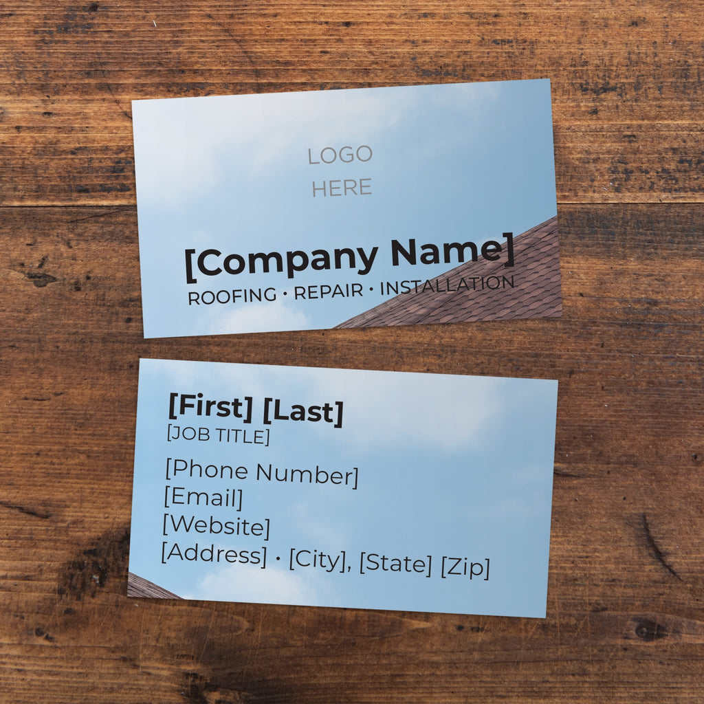 Roofing Shingles Business Card - PeakPrint