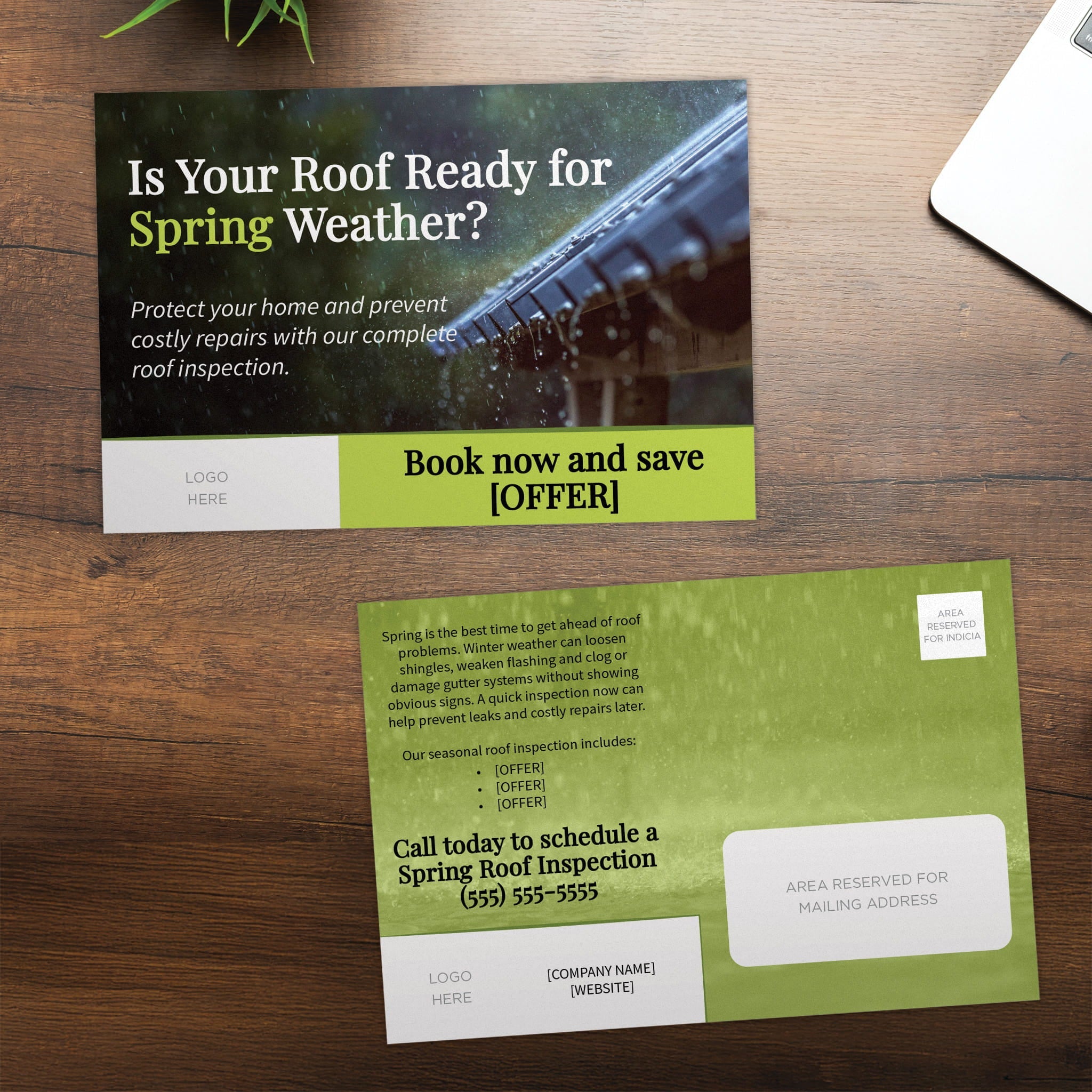 Spring Roof Inspection Postcard - PeakPrint