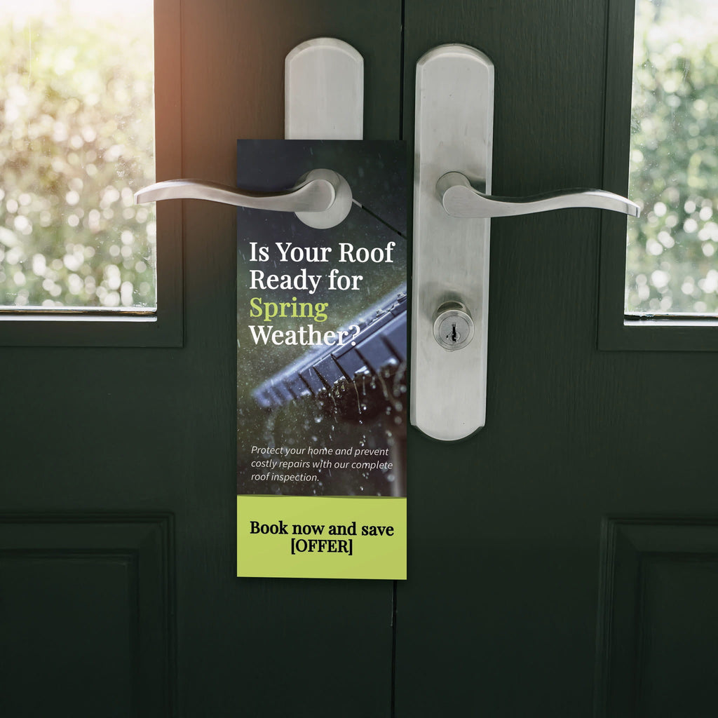 Spring Roof Inspection Door Hanger - PeakPrint