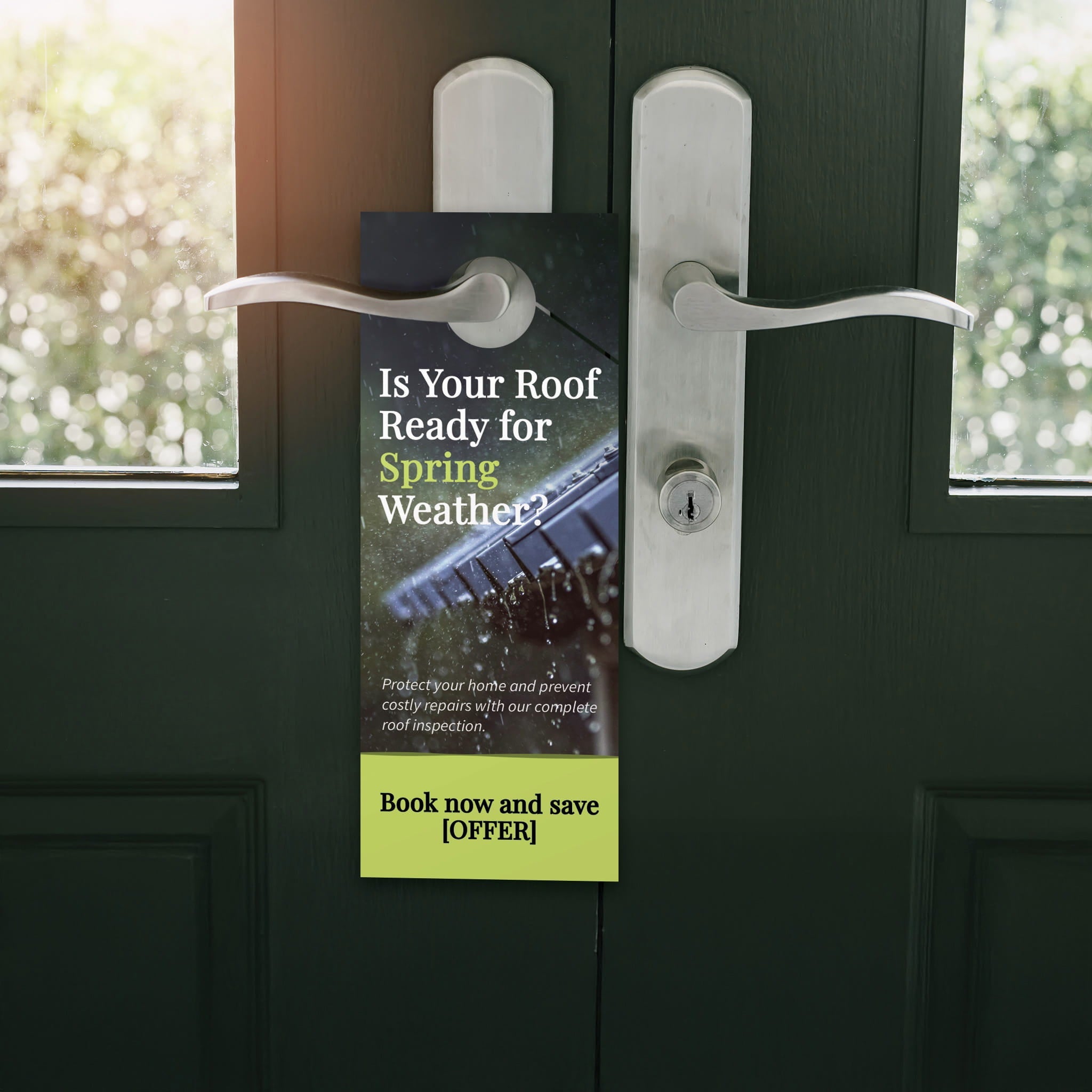 Spring Roof Inspection Door Hanger - PeakPrint