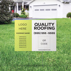 Two Column Roofing Yard Sign - PeakPrint